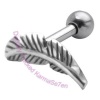 Feather - Left Upper Ear Stud